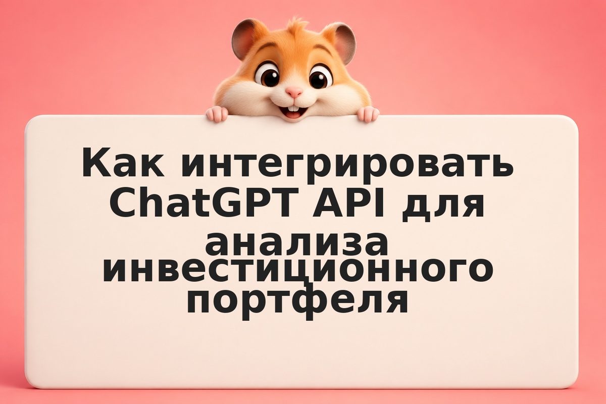 Как интегрировать ChatGPT API для анализа инвестиционного портфеля