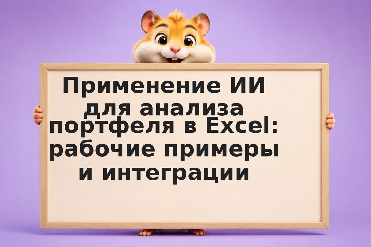 Применение ИИ для анализа портфеля в Excel: рабочие примеры и интеграции