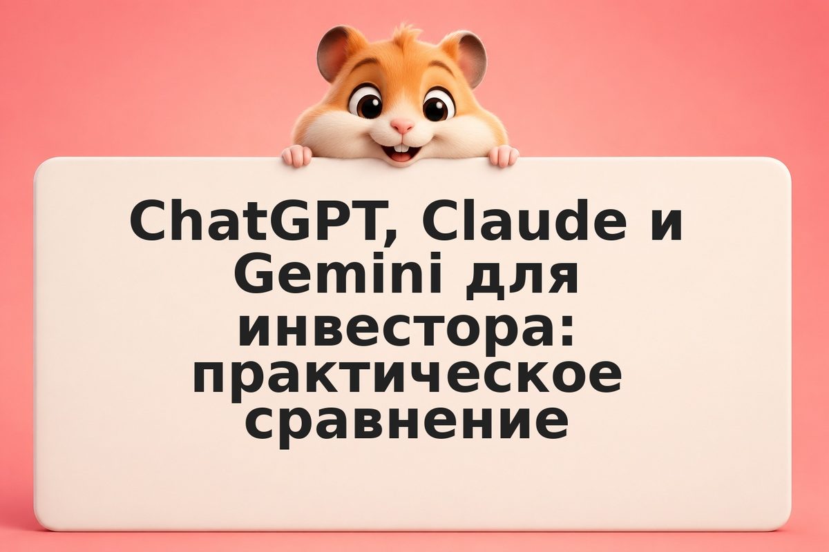 ChatGPT, Claude и Gemini для инвестора: практическое сравнение