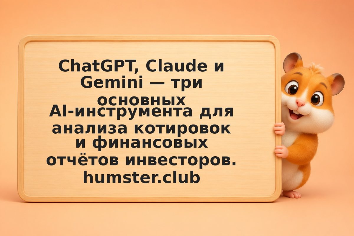 ChatGPT, Claude и Gemini для инвестора: практическое сравнение