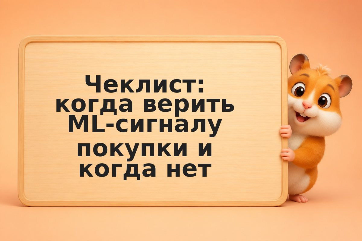 Чеклист: когда верить ML-сигналу покупки и когда нет