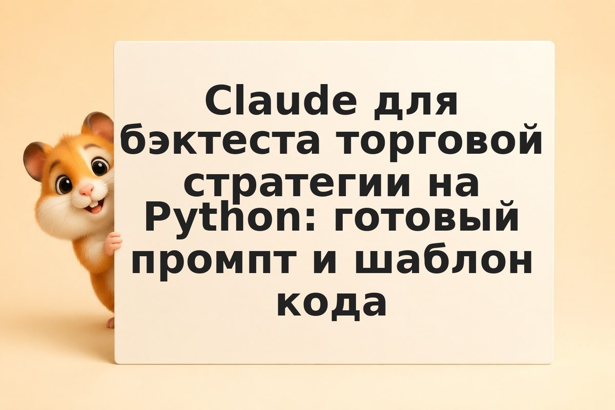 Claude для бэктеста торговой стратегии на Python: готовый промпт и шаблон кода