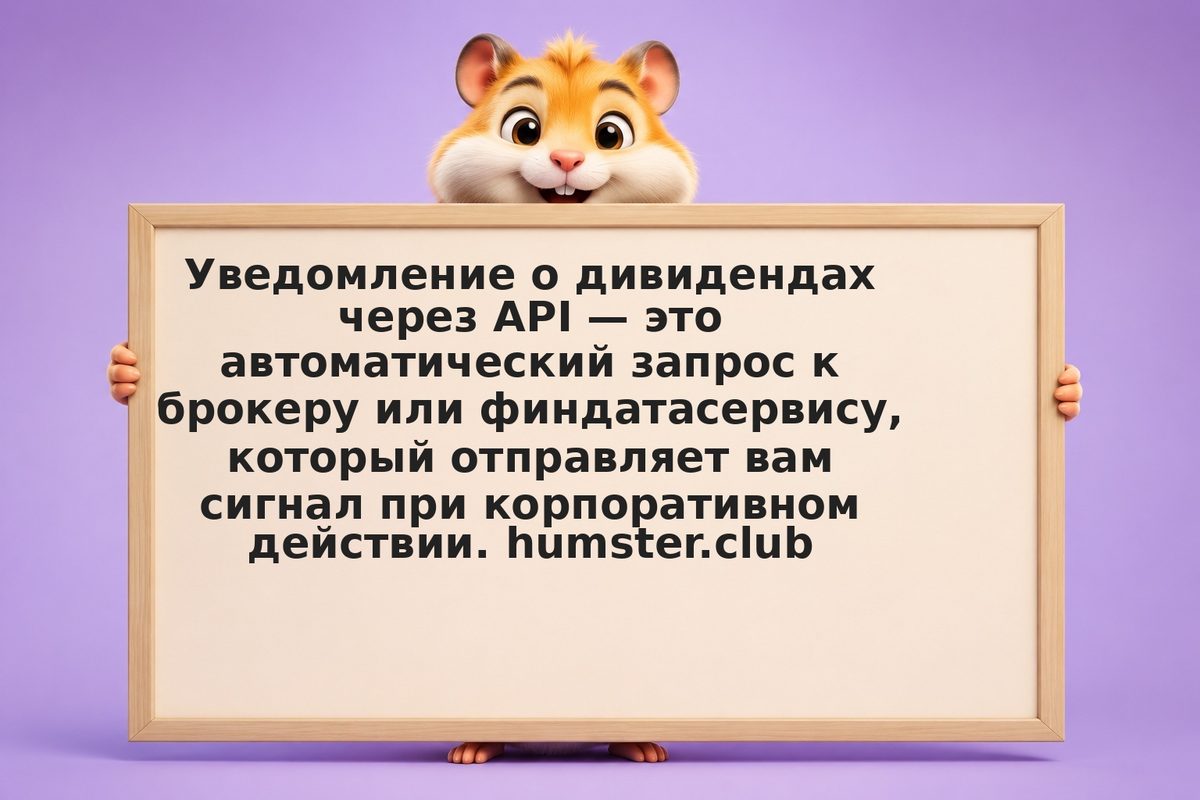 Как настроить уведомления о дивидендах через API: интеграция с AI-мониторингом