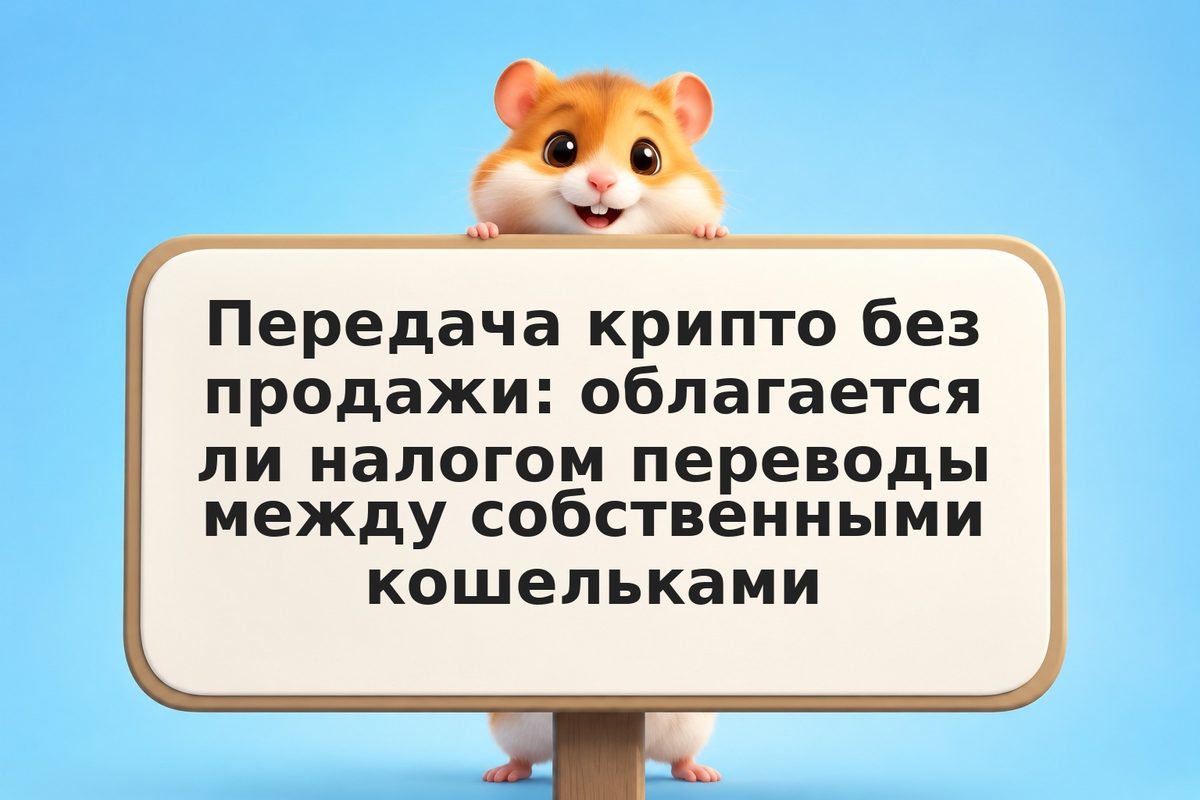 Передача крипто без продажи: облагается ли налогом переводы между собственными к