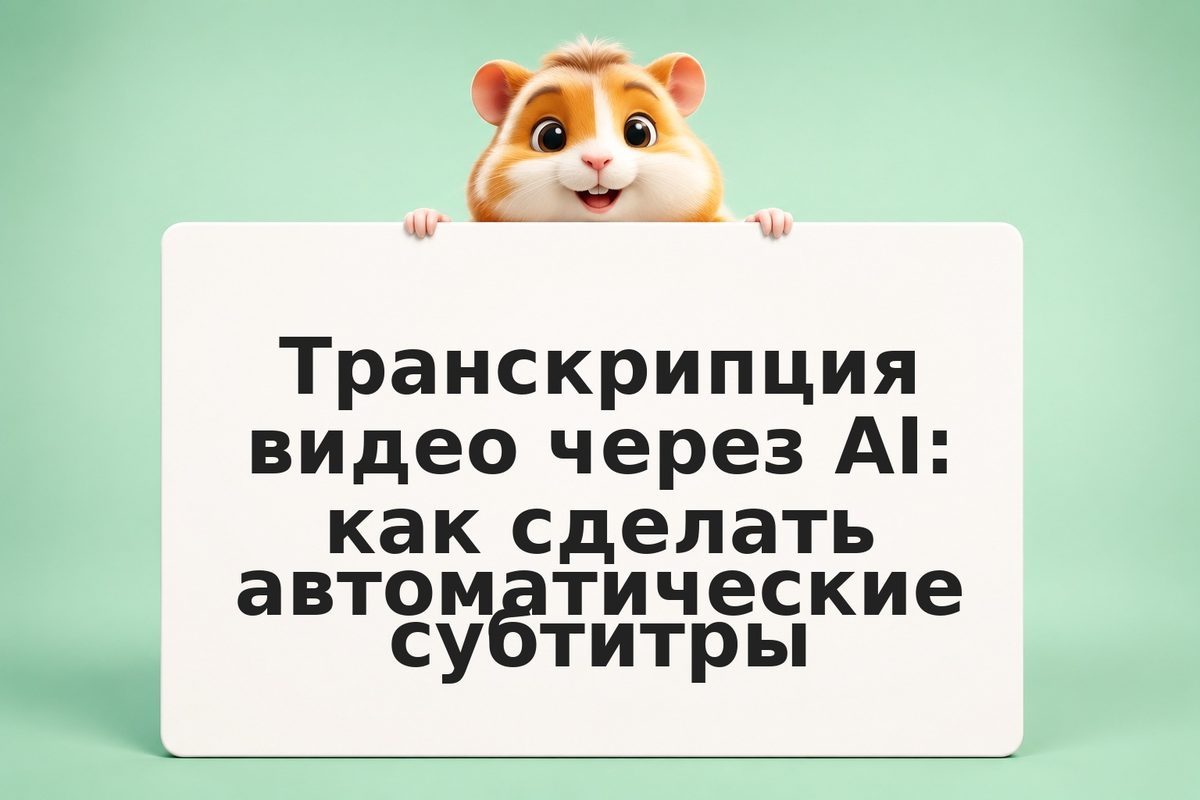 Транскрипция видео через AI: как сделать автоматические субтитры