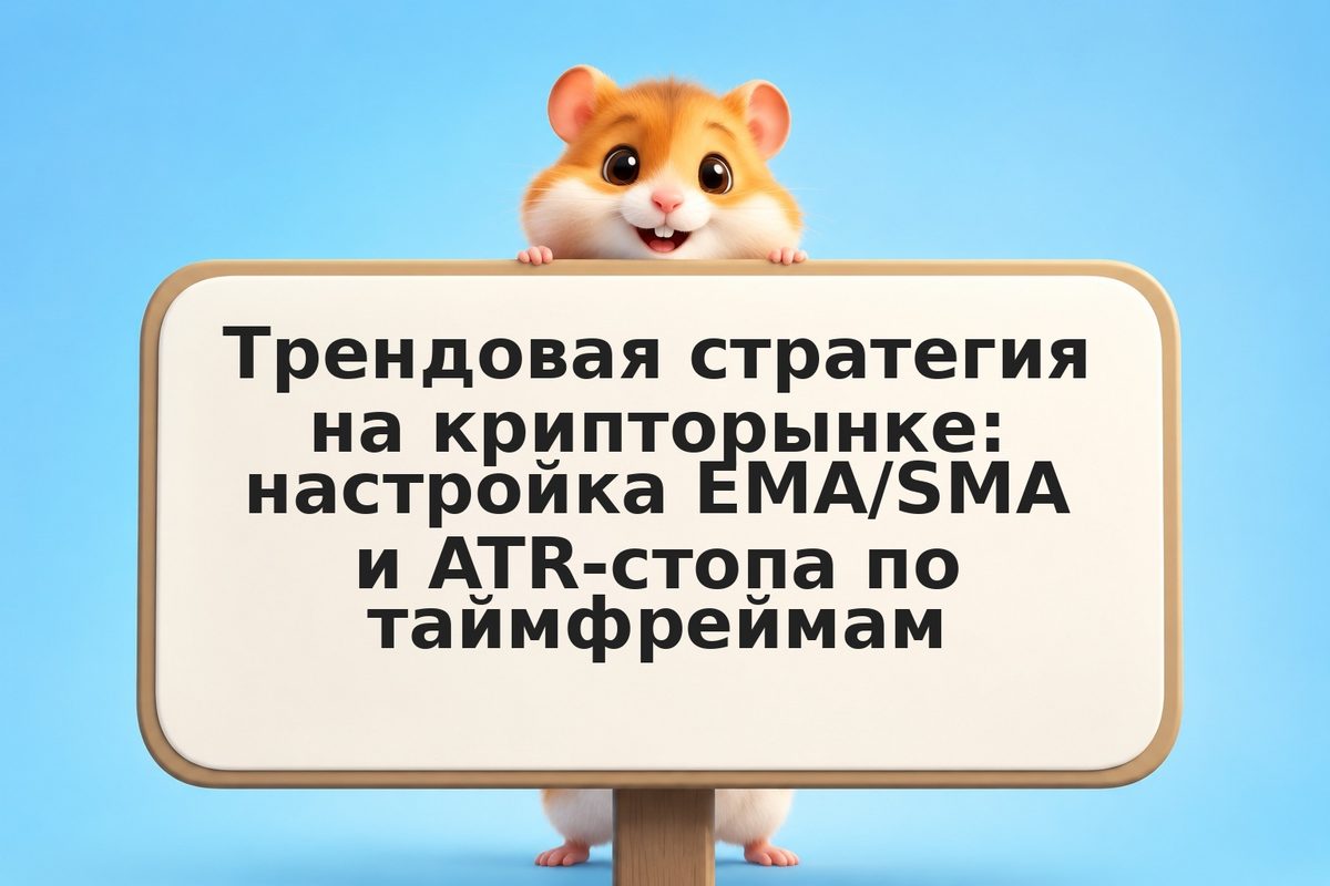 Трендовая стратегия на крипторынке: настройка EMA/SMA и ATR-стопа по таймфреймам