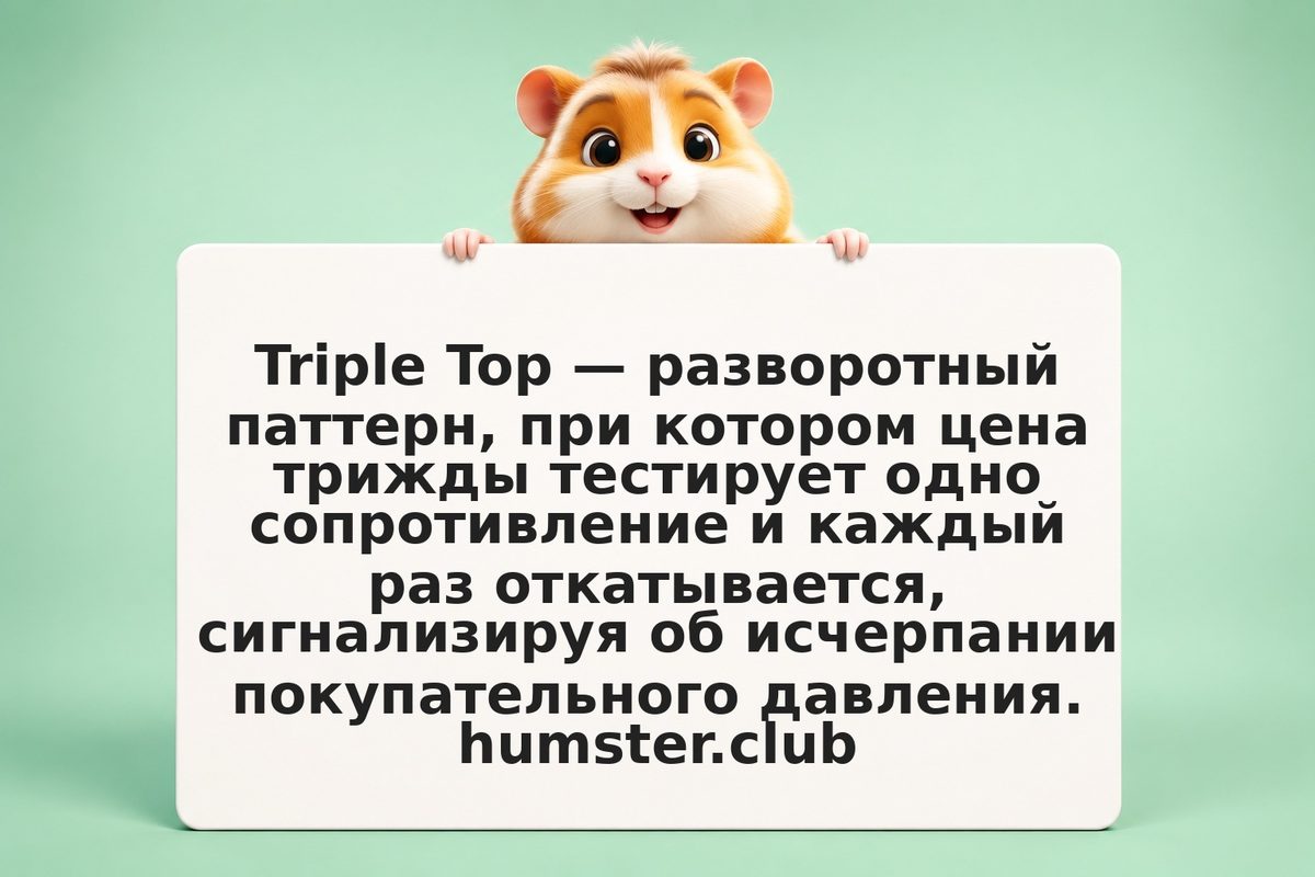 Triple Top: построение паттерна, цель цены и вероятность отработки