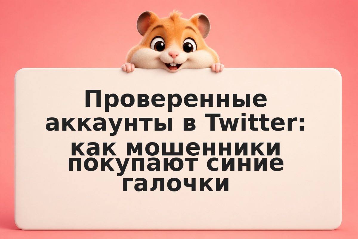 Проверенные аккаунты в Twitter: как мошенники покупают синие галочки