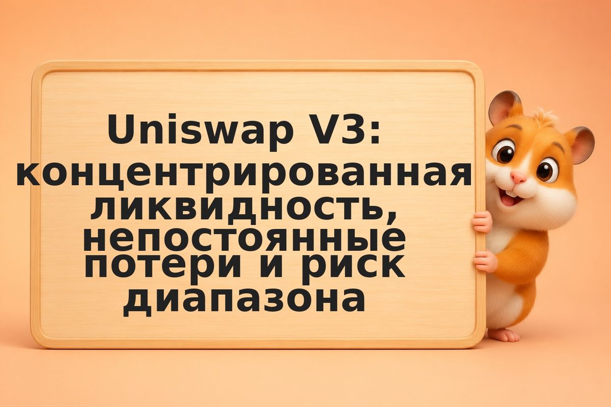 Uniswap V3: концентрированная ликвидность, непостоянные потери и риск диапазона