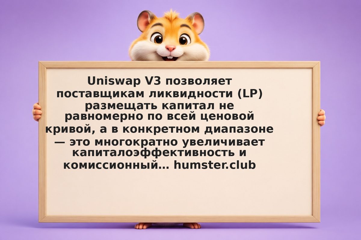 Uniswap V3: концентрированная ликвидность, непостоянные потери и риск диапазона