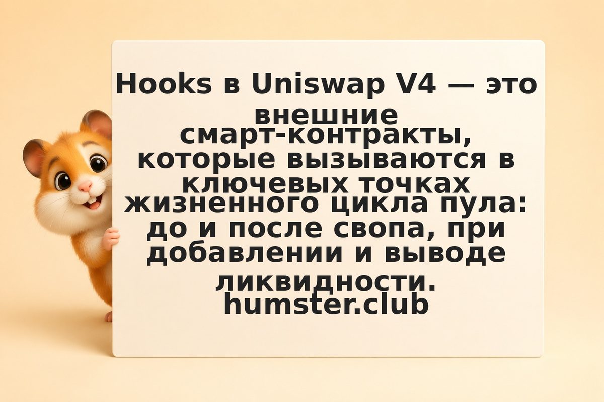 Uniswap V4 Hooks: как создавать пулы с кастомной логикой