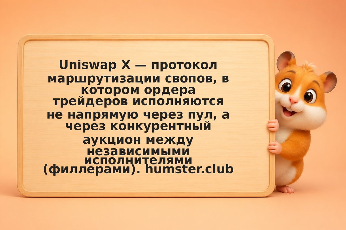 Uniswap X: как аукцион потока ордеров даёт трейдерам лучшую цену