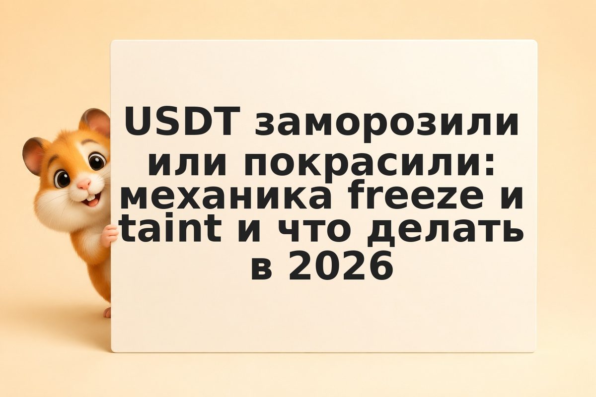 USDT заморозили или покрасили: механика freeze и taint и что делать в 2026