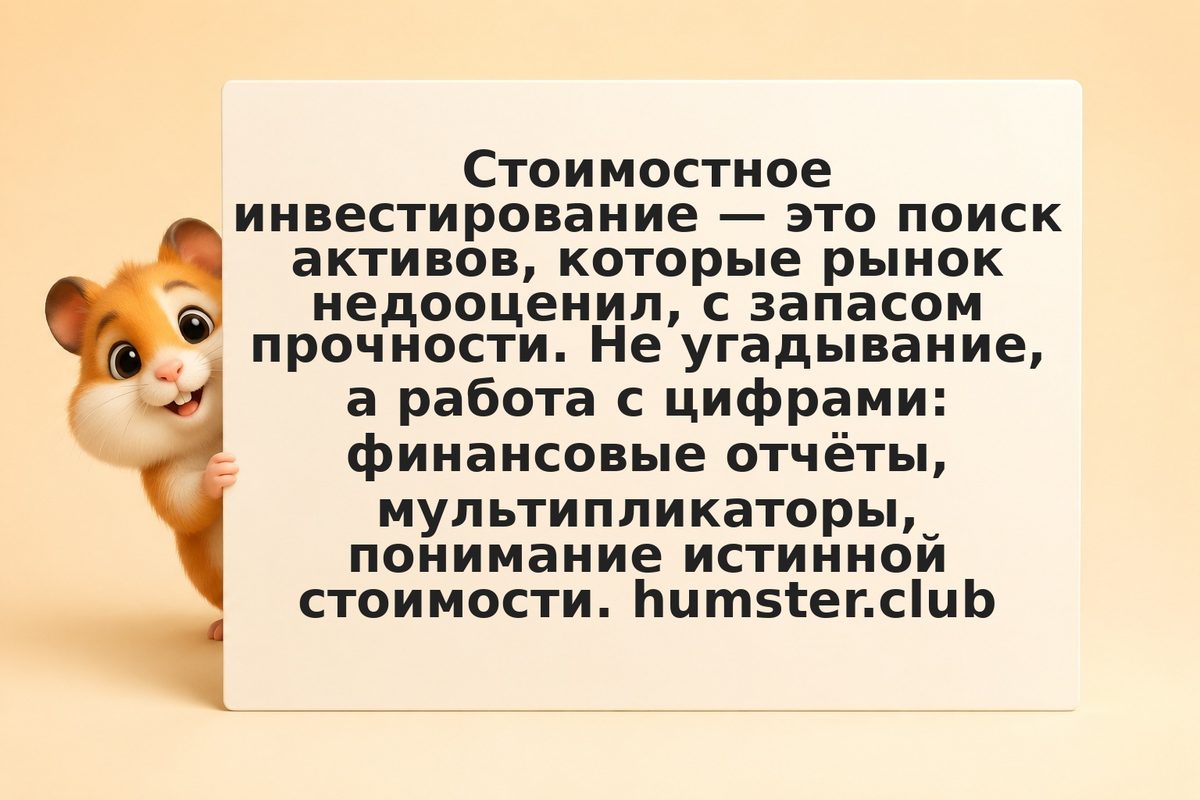 Стоимостное инвестирование: недооценённые акции