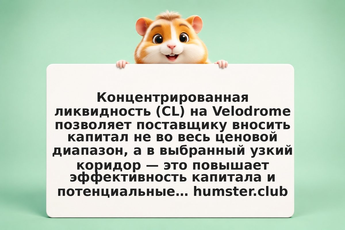 Velodrome CL: сбор вознаграждений в концентрированной ликвидности