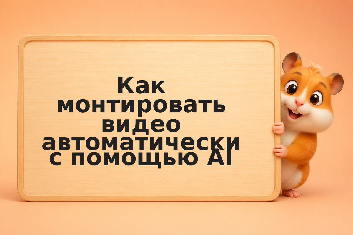 Как монтировать видео автоматически с помощью AI