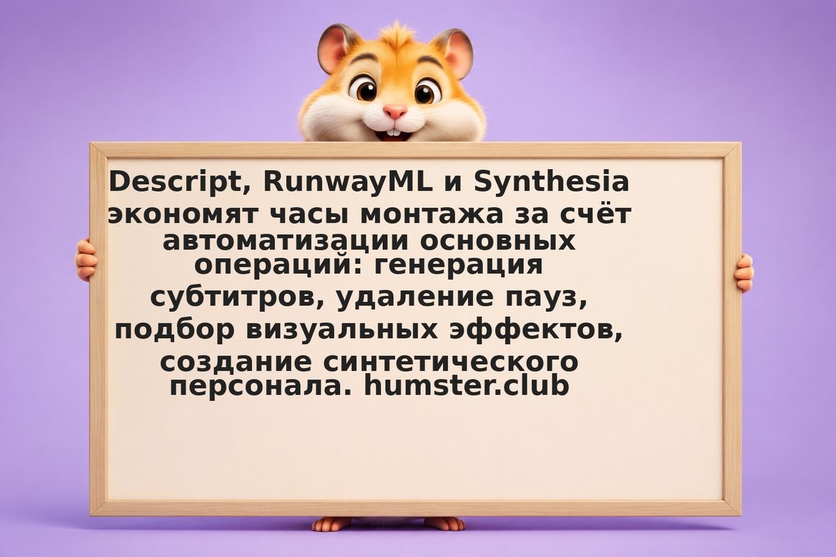 Как монтировать видео автоматически с помощью AI
