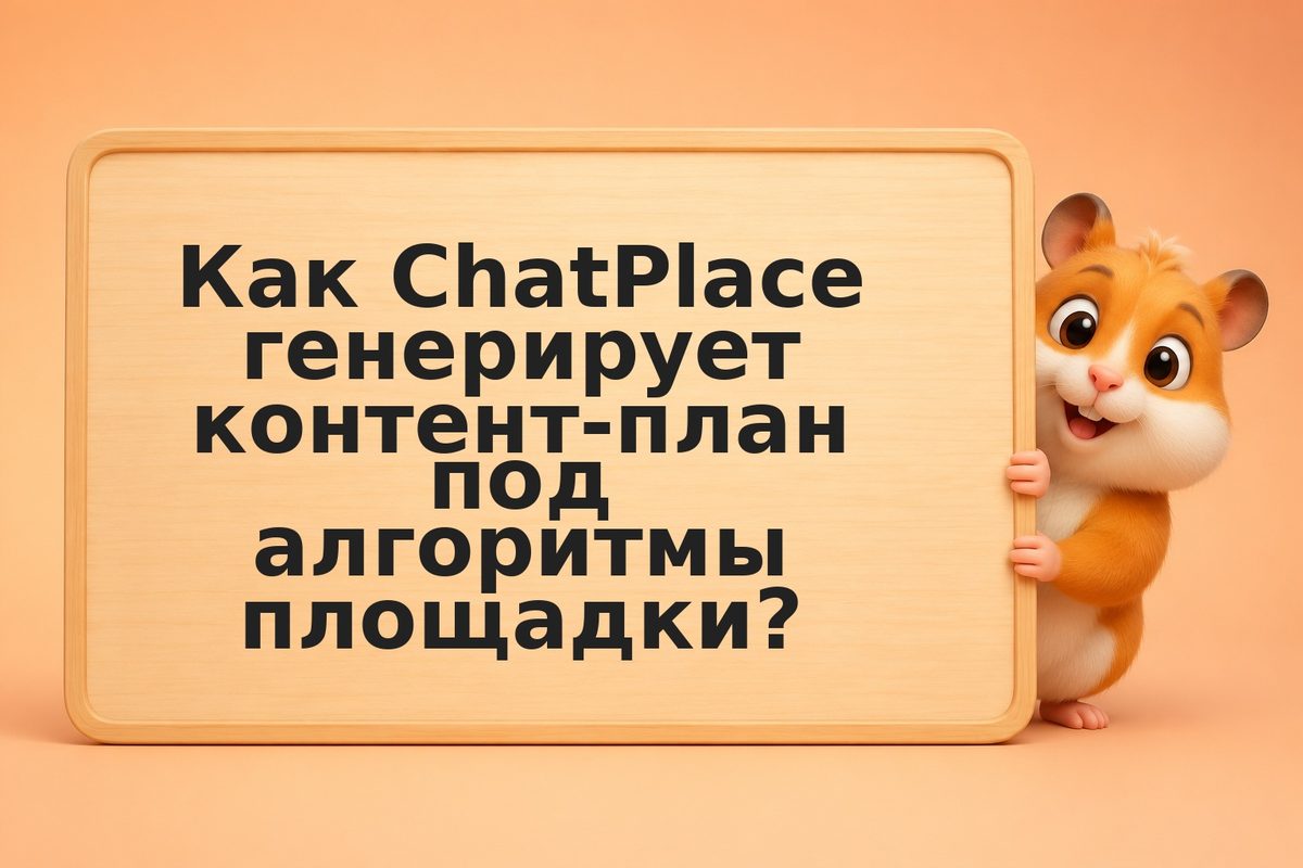 ChatPlace: чат-бот для месячного контент-плана на основе алгоритмов площадок