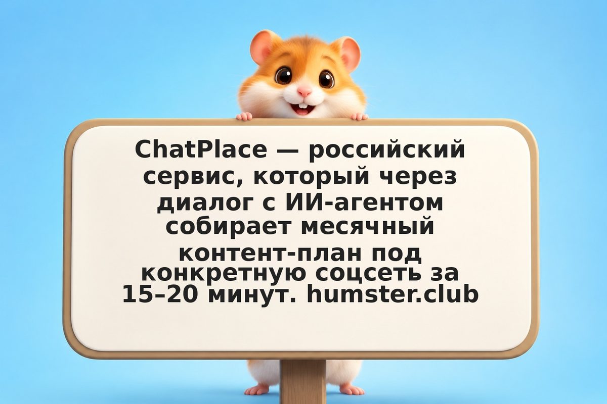 ChatPlace: чат-бот для месячного контент-плана на основе алгоритмов площадок
