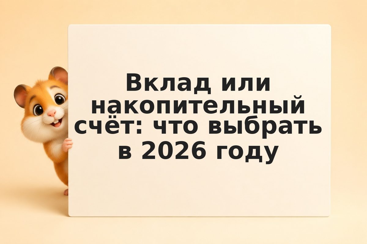Вклад или накопительный счёт: что выбрать в 2026 году