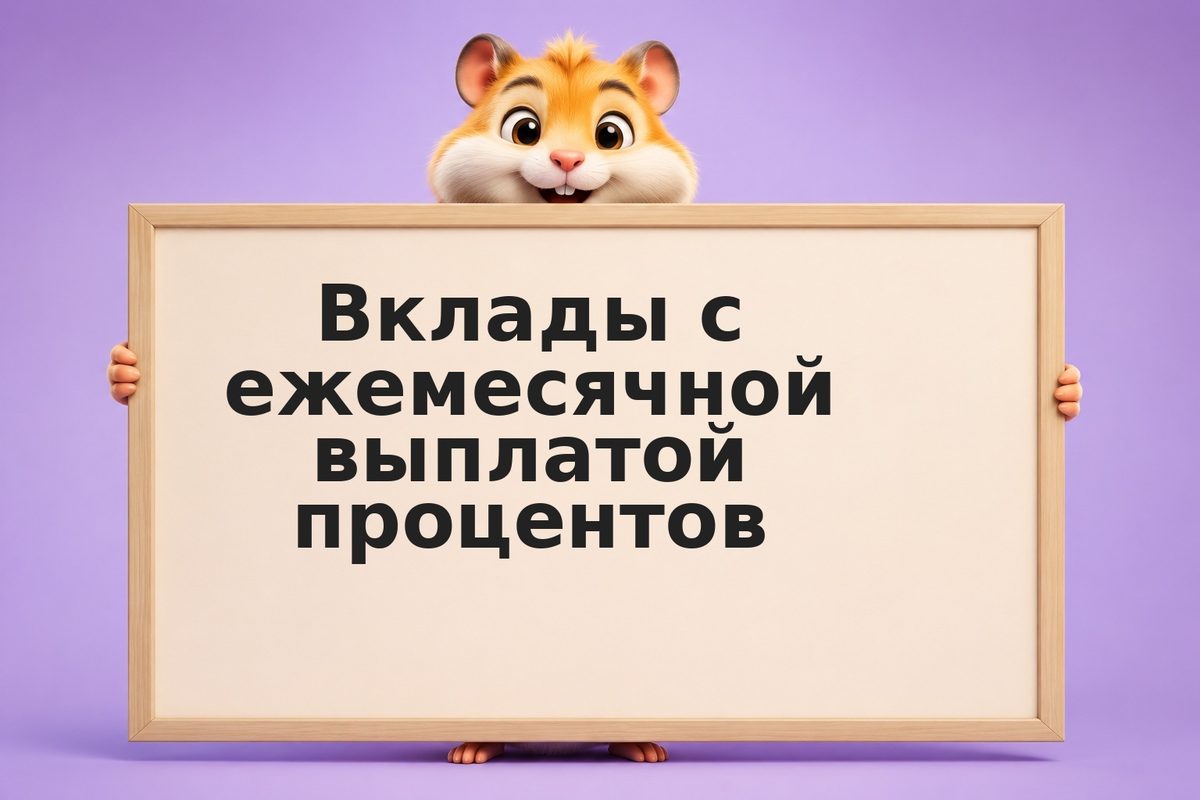 Вклады с ежемесячной выплатой процентов