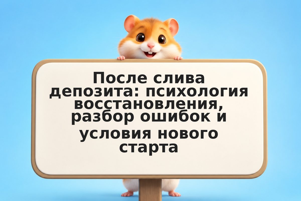 После слива депозита: психология восстановления, разбор ошибок и условия нового 