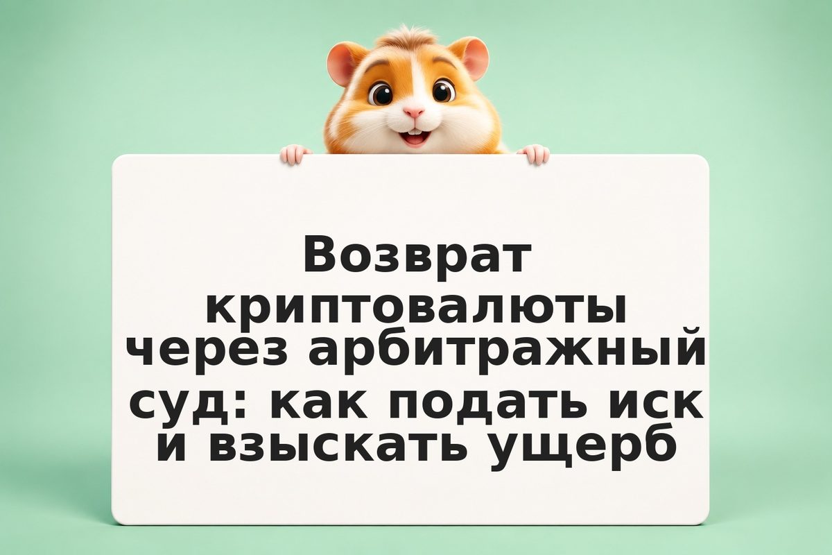 Возврат криптовалюты через арбитражный суд: как подать иск и взыскать ущерб