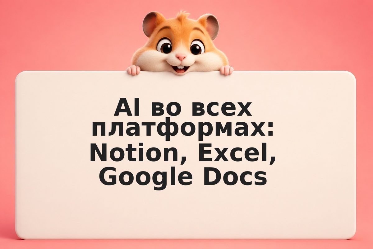 AI во всех платформах: Notion, Excel, Google Docs