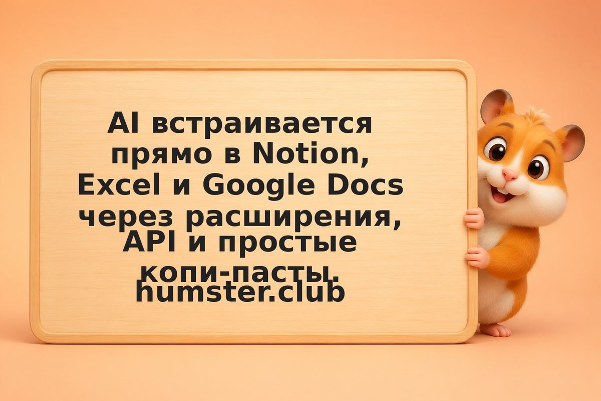 AI во всех платформах: Notion, Excel, Google Docs