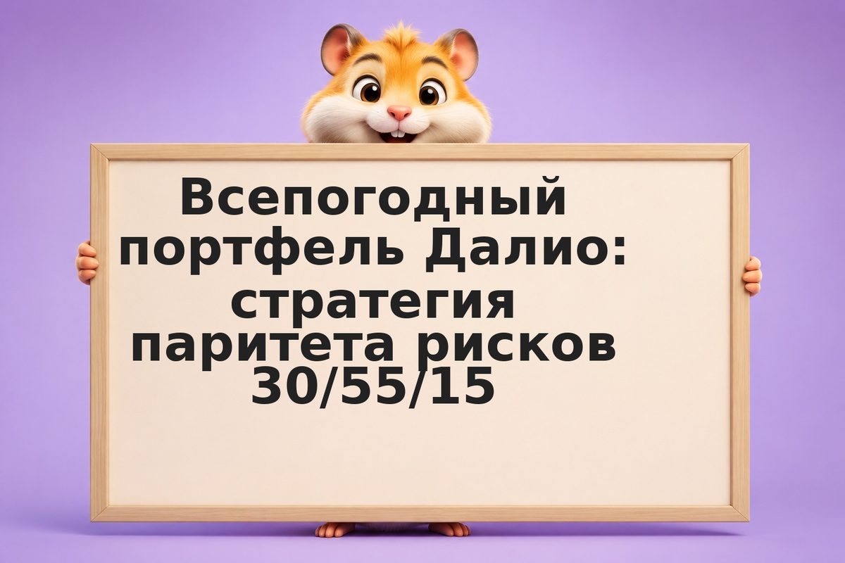 Всепогодный портфель Далио: стратегия паритета рисков 30/55/15