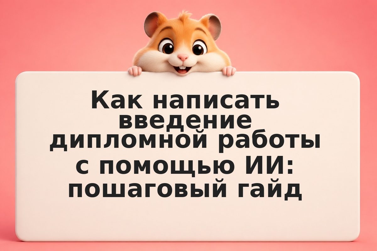 Как написать введение дипломной работы с помощью ИИ: пошаговый гайд