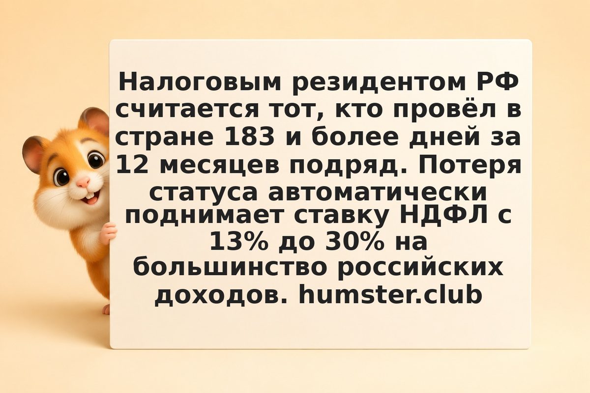 Выход из налогового резидентства при переезде за границу