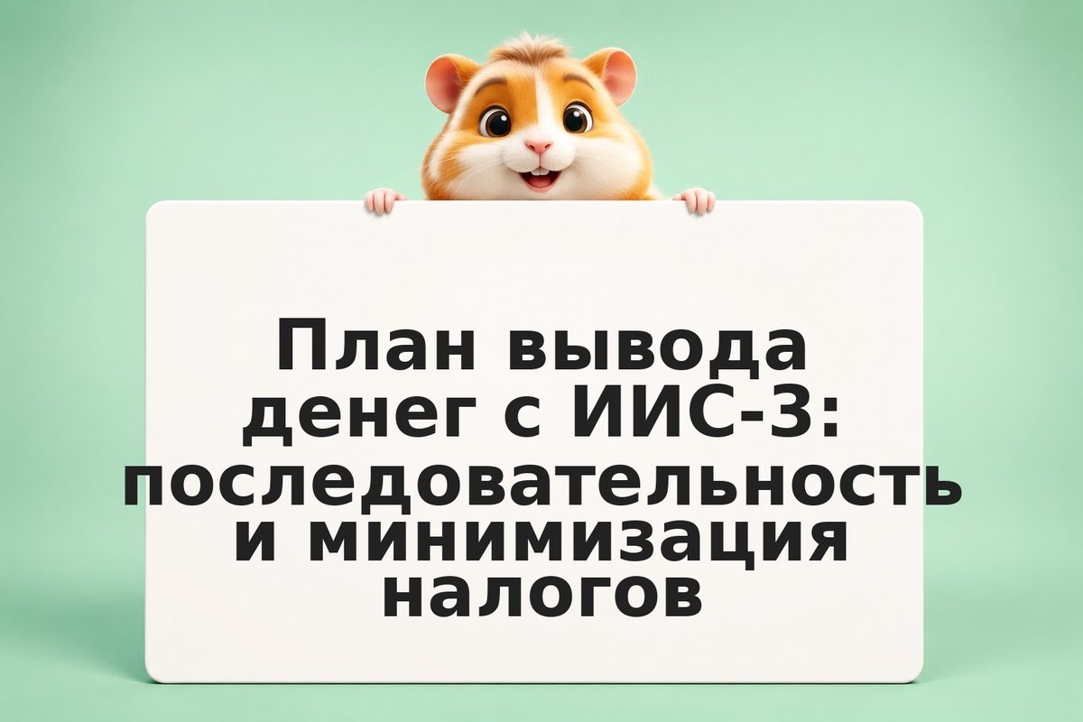 План вывода денег с ИИС-3: последовательность и минимизация налогов