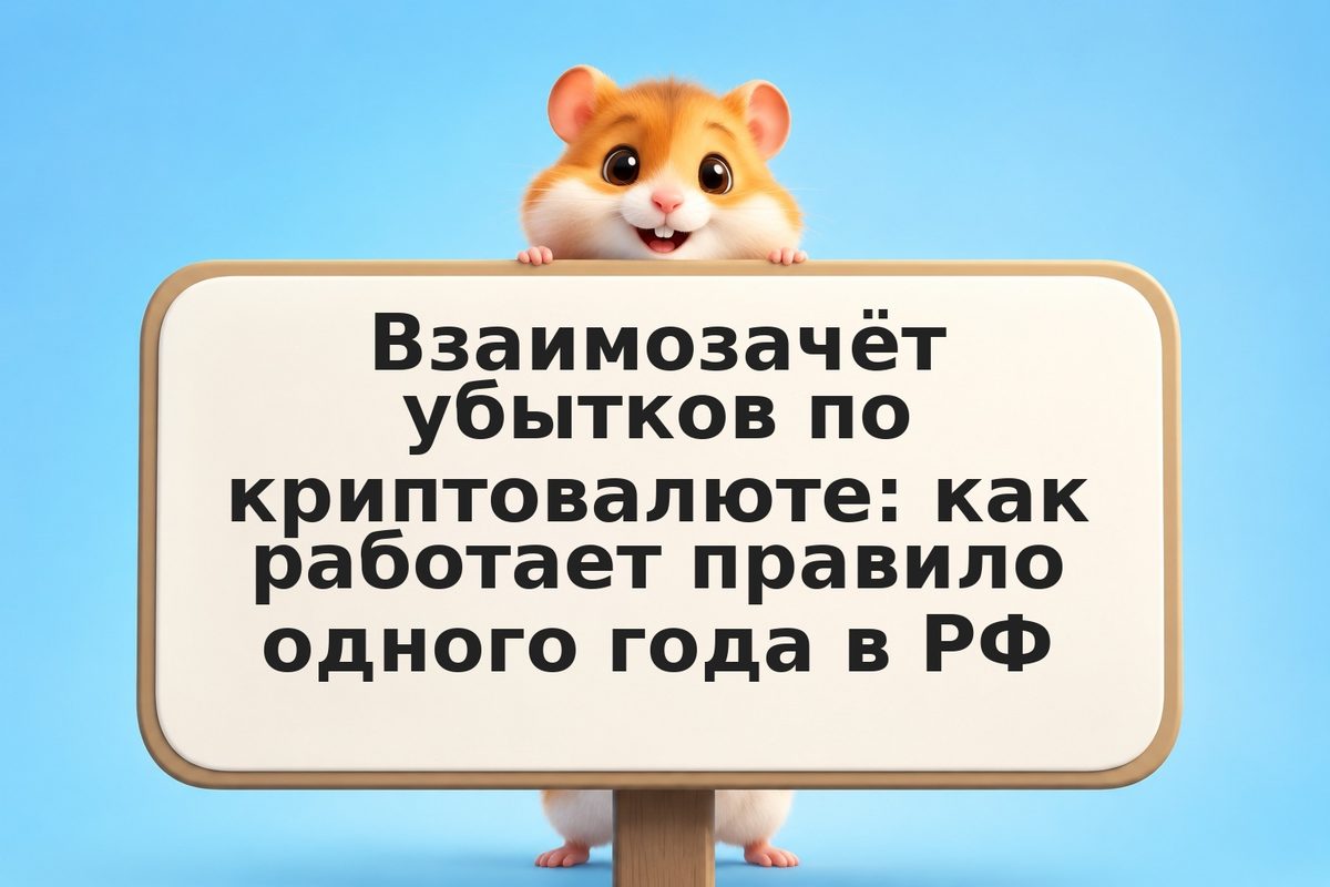 Взаимозачёт убытков по криптовалюте: как работает правило одного года в РФ