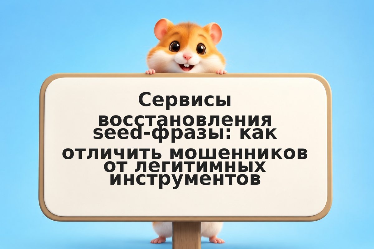 Сервисы восстановления seed-фразы: как отличить мошенников от легитимных инструм