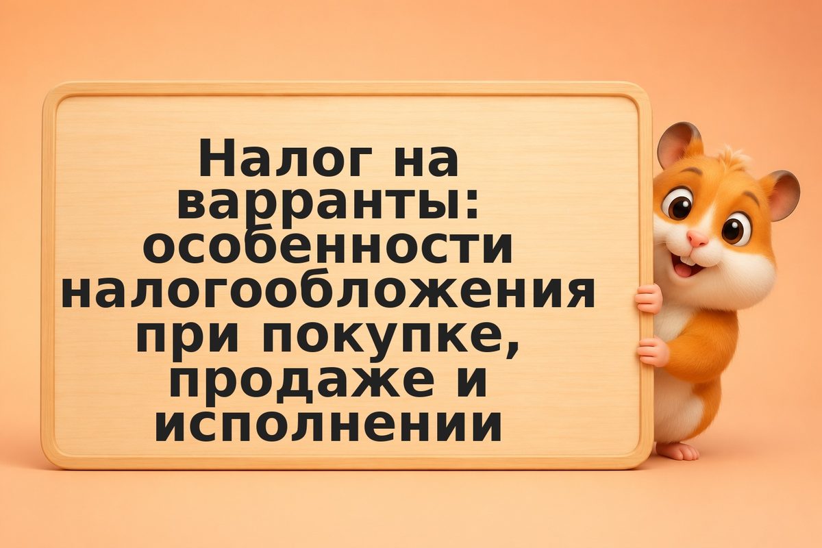 Налог на варранты: особенности налогообложения при покупке, продаже и исполнении