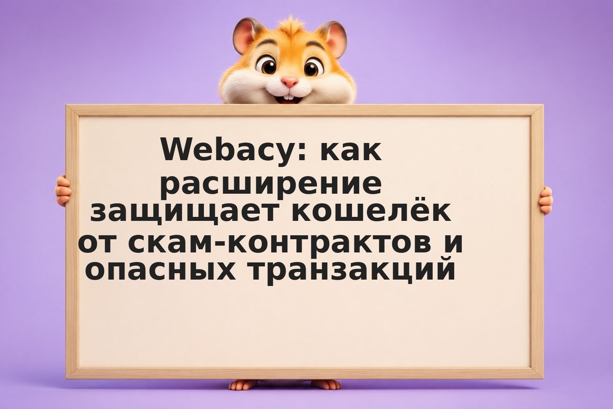 Webacy: как расширение защищает кошелёк от скам-контрактов и опасных транзакций