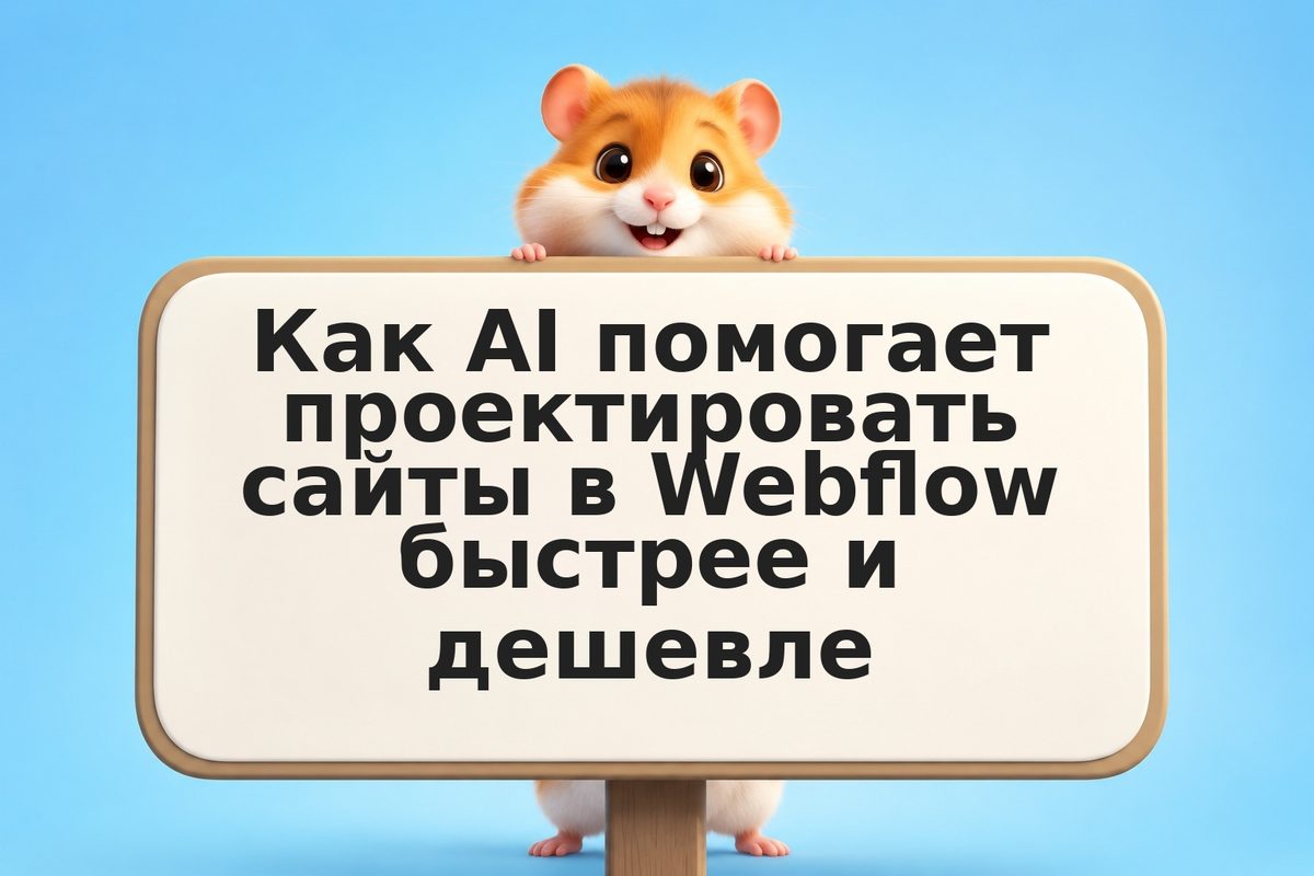 Как AI помогает проектировать сайты в Webflow быстрее и дешевле