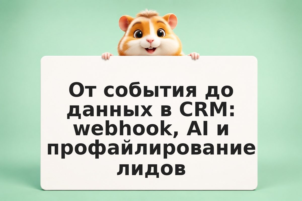 От события до данных в CRM: webhook, AI и профайлирование лидов