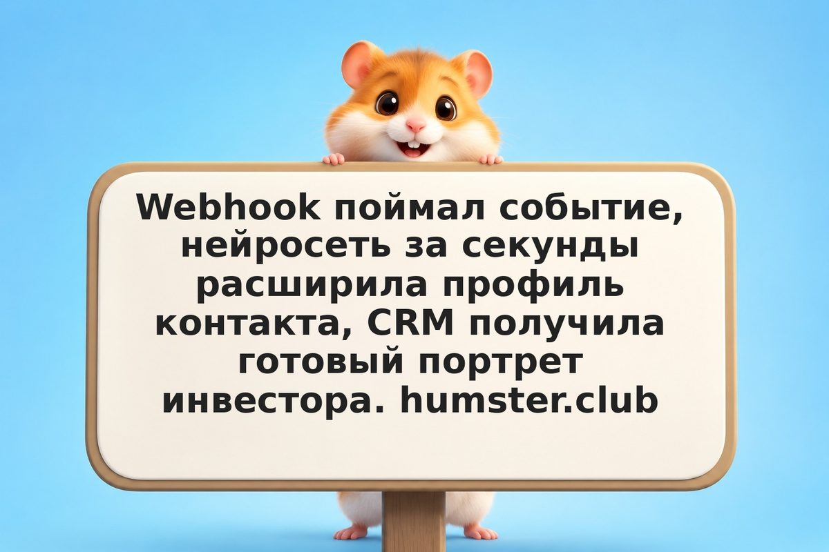 От события до данных в CRM: webhook, AI и профайлирование лидов