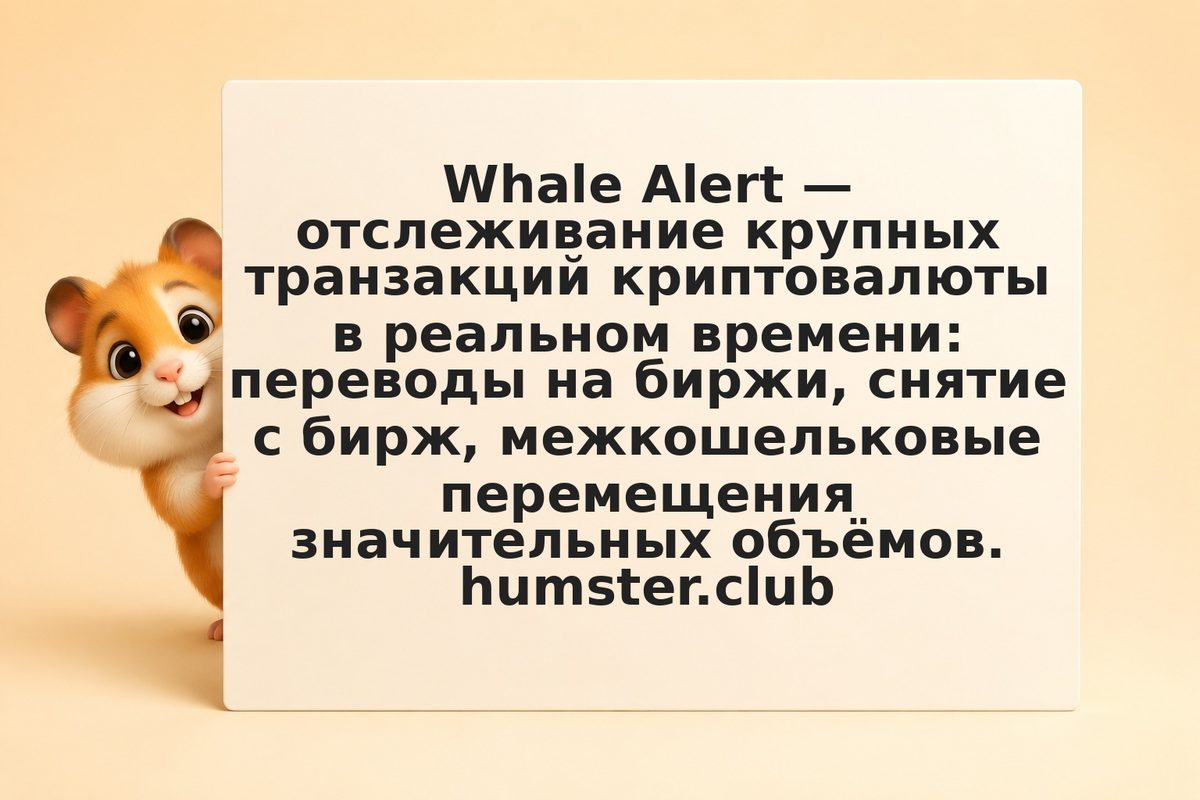 Whale Alert: как следить за крупными крипто-транзакциями в 2026 году