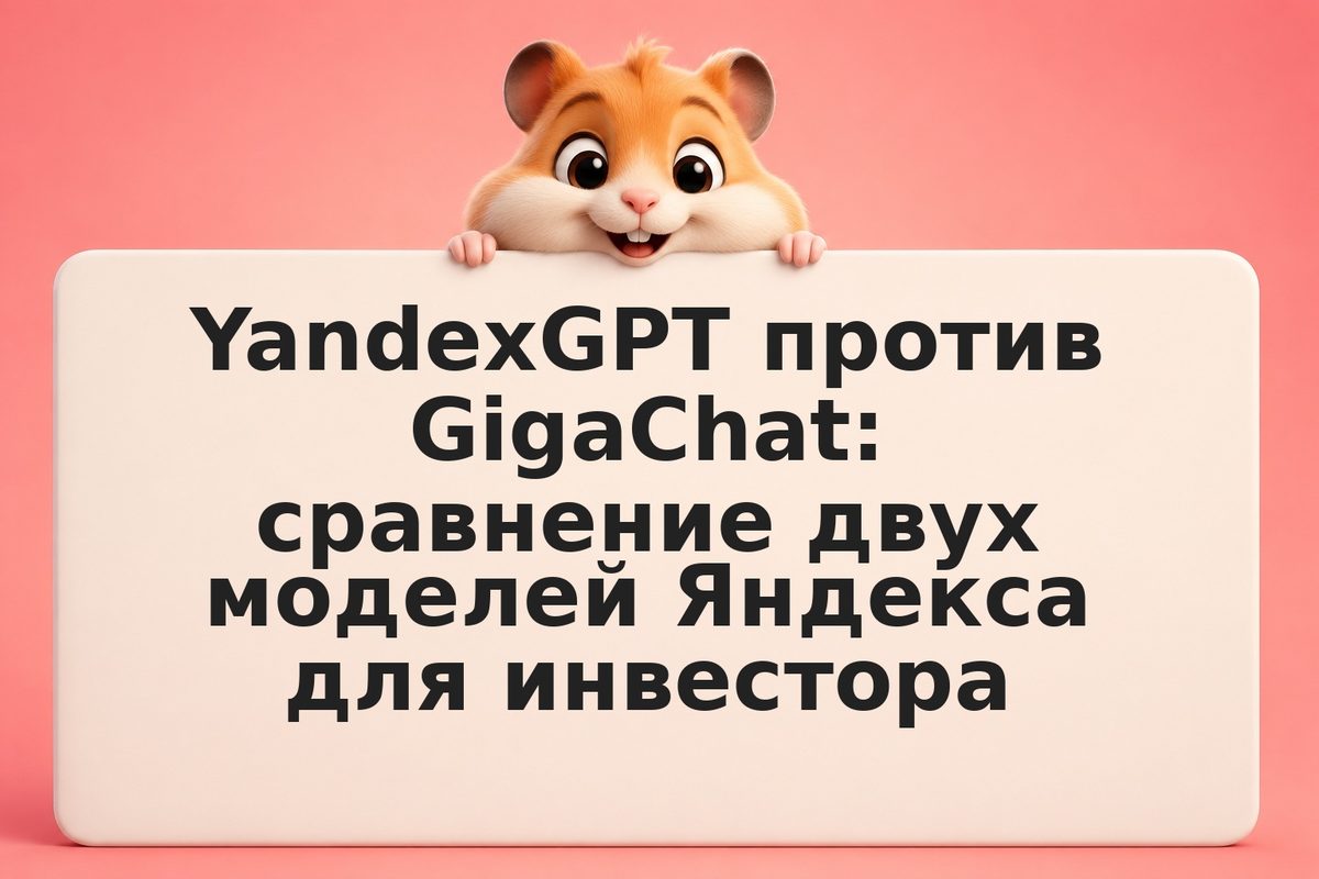 YandexGPT против GigaChat: сравнение двух моделей Яндекса для инвестора