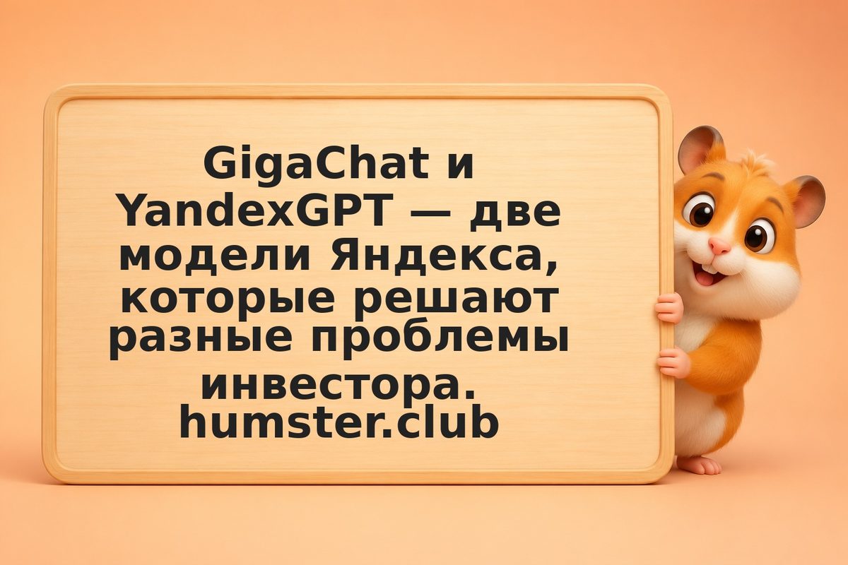YandexGPT против GigaChat: сравнение двух моделей Яндекса для инвестора