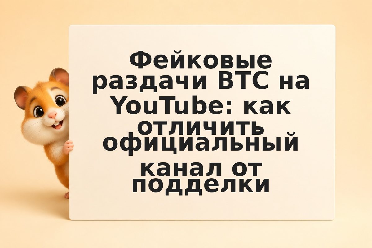 Фейковые раздачи BTC на YouTube: как отличить официальный канал от подделки