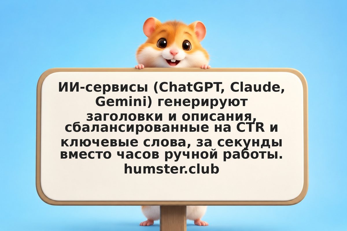 YouTube SEO: как ИИ пишет заголовок и описание для максимума просмотров