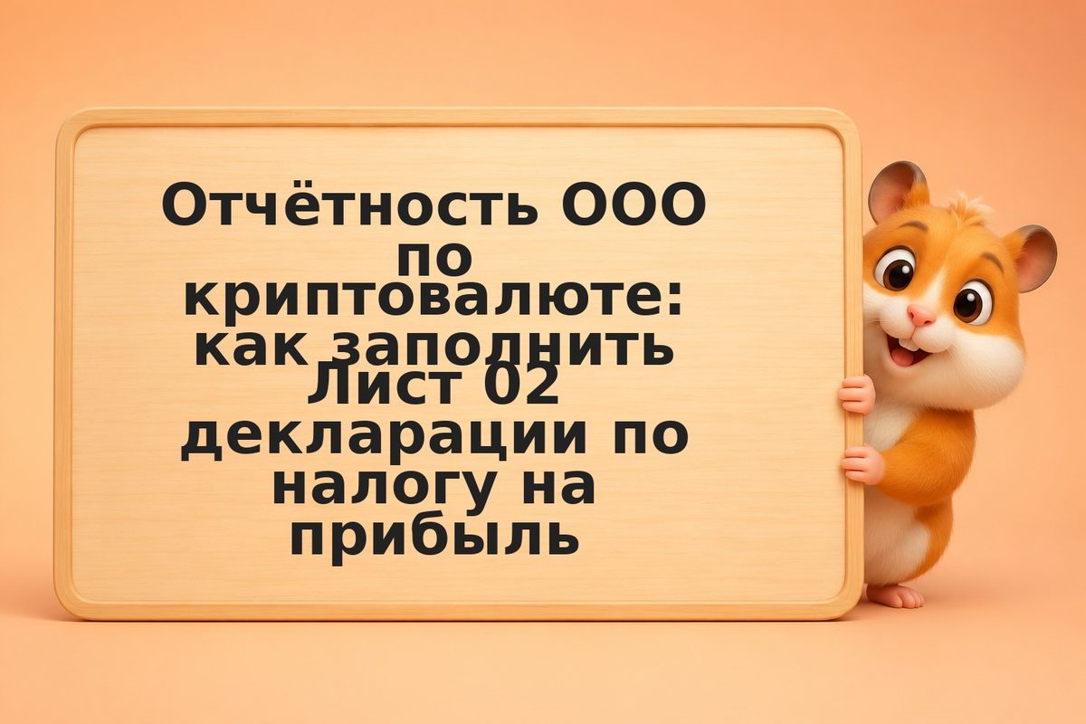 Отчётность ООО по криптовалюте: как заполнить Лист 02 декларации по налогу на пр
