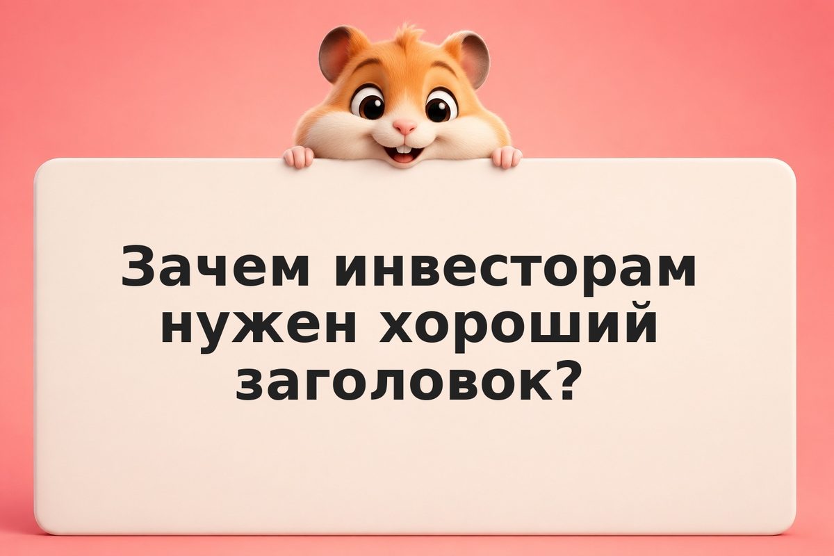 Как написать заголовок, который читают инвесторы