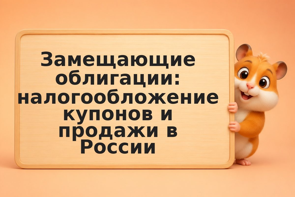 Замещающие облигации: налогообложение купонов и продажи в России