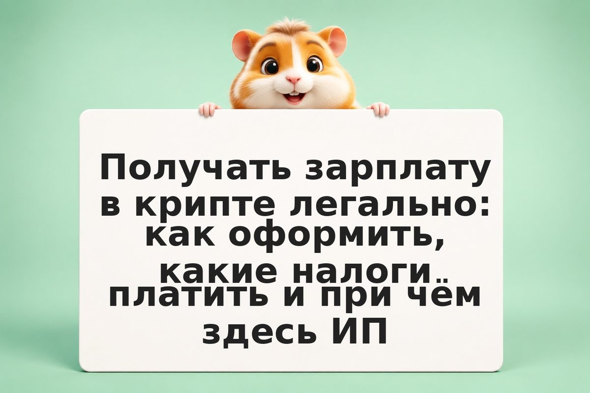 Получать зарплату в крипте легально: как оформить, какие налоги платить и при чё