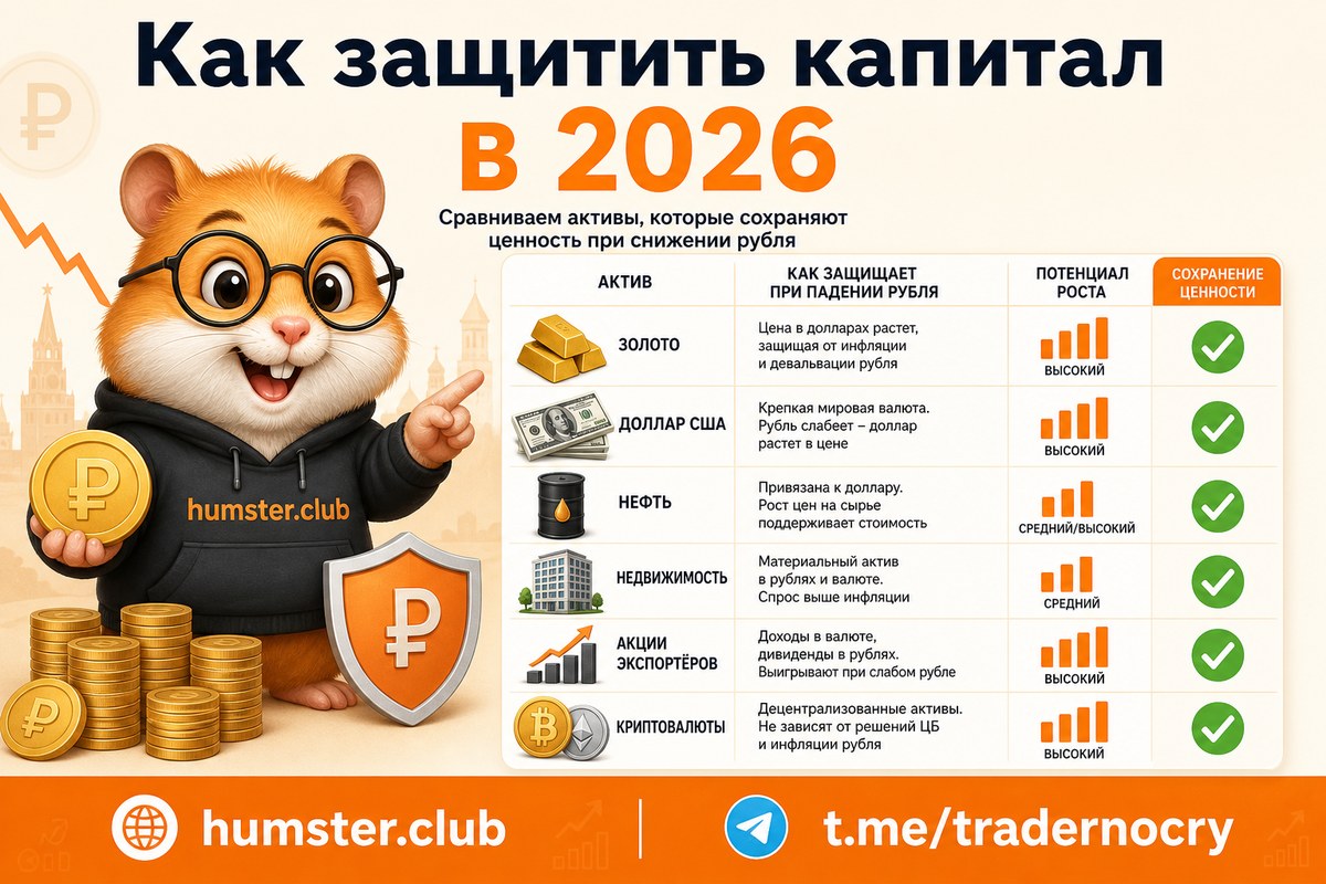 Какие активы защищают от девальвации рубля в 2026 году